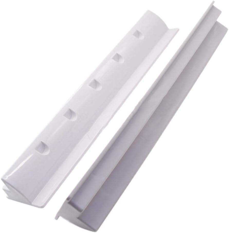 Cabilock 2pcs Solar Panel Side Mounting Brackets Marine Caravan Motorhome RV Solar Panel Side Mount Brackets Roof Installation Clamps White