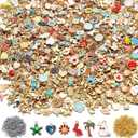 Trnayi 2000 Pcs Charms for Bracelets Jewelry Making Mixed Bracelets Charms Bulk 1000 Gold Enamel Pendants with 1000 Open Jump Rings for DIY Necklace Bracelet Earrings Keychain Jewelry Crafting