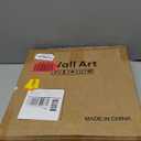 Framed Abstract Geometric Wall Art Decor, 4 Piece Modern Minimalist Neutral 2D Canvas Wall Art Prints, Contemporary Beige Square Artwork for Walls Living Room Dining Room Bedroom Hallways, 12x12