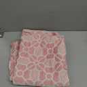 NTBAY 3 Layer Toddler Blanket, Muslin Cotton Jacquard Bed Blankets, Lightweight Thermal Baby Blanket, Super Soft and Warm Crib Blanket for All Seasons, Decoration Gift, 30"x40", Pink Clover