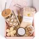 Gift Baskets for Women, Self Care Gifts for Teen Girls, Birthday Valentines Day Gift Box Set for Best Friend, Mom, Sister, Teens, Daughter, Friends  Beige