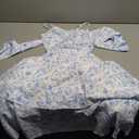 Belle Poque Women Summer Dresses 2025 Square Neck Spaghetti Strap Midi Dress Beach Vacation Sundress (Medium, Blue Floral)