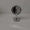 iDesign Lighted Free Standing Vanity Makeup Mirror for Bathroom Countertops - Chrome, 10" Inch