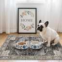 RUUGME Washable 2x3 Entryway Rug - Small Rug for Bathroom/Kitchen/Front Indoor Door Mat - Non Slip Farmhouse Decor - Throw Rugs with Rubber Backing Entrance Mat 2x3 Black