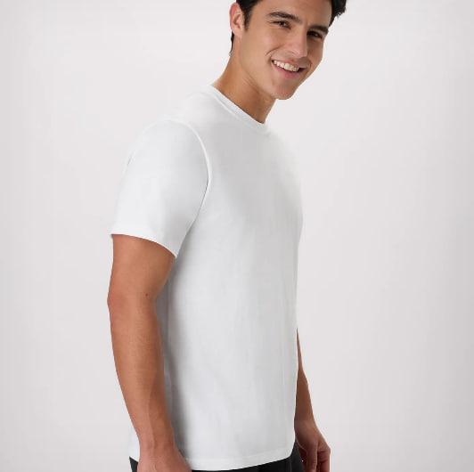 Hanes, Men's 5 Pack Heavy T-Shirt White Size L/G