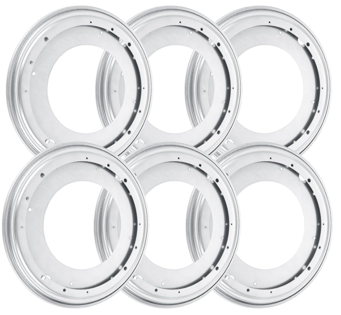RHBLME 6 Pack 9 Inch Lazy Susan Hardware, 5/16" Thick Turntable Bearings, 1000Lbs Rotating Bearing Plate Heavy Duty Lazy Susan for Rotating Table, Corner Shelves, Book Case, Serving Tray