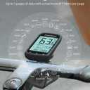 ROCKBROS Bike Computer Wireless Cycling Computers ANT+ Bluetooth Bicycle Computer Mini Speedometer Odometer Waterproof 2.9inch LCD Screen GPS/BDS/Galileo Position System