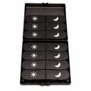 Fullicon Extra Large Weekly Pill Organizer 4 Times a Day, XL Large Pill Box, 7 Day Medicine Organizer, Pill case for Vitamin/Fish Oil/Supplements (Black)