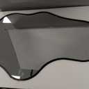 Dorlicecass Irregular Wall Mirror - Wall Mirrors Decorative 24"x 40" Asymmetrical Abstract Mirror Aviation Aluminum Alloy Frame Unique for Bathroom, Bedroom, Living Room, Cloakroom, Entryway Black