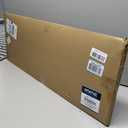 HVAC Premium 36'' x 12'' [Duct Opening] Flat Stamped Steel Return Air Grille - Sidewall and Ceiling - HVAC Vent Duct Cover - White [Outer Dimensions: 37.75''w X 13.75''h]