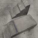 Dog Stairs for High Beds 30-36 inches Tall, 6-Step Dog Steps for Bed 32-36 inches for Small Large Dogs, Doggie Ramp for Bed, 30D Foam Pet Stairs for Old Dogs/Cats, Free-Installation, Grey