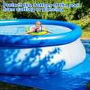 16 x 16 Ft Pool Ground Cloths,Swimming Pool Waterproof PE Swimming Pool Liner Pad for Protect Above Ground Pool Blanket for 8ft to 15ft Frame Above Ground Pools Accessories Prevents Punctures