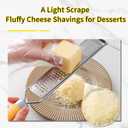 2 x Elephant-Shaped Handle Cheese Grater & Lemon Zester, Stainless Steel Cheese Shredder with Fine/Coarse Sharp Blades, Protective Cover, Kitchen Gadgets for Parmesan, Ginger, Garlic, Chocolate & Veggies