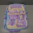 LANSHIYA Bunny Backpack for Girls Cute Kids Bookbag for Elementary School Kawaii Preschool Outdoor Daypack Blue