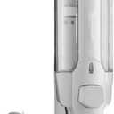 Cyrank Manual Soap Dispenser, Wall Soap Dispenser 350ml Hand Soap Dispenser Wall Mount Commercial Soap Dispenser for Bathroom Kitchen Hotel(White)