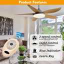 FAN35T Ceiling Fan Remote Control Replacement for Allen+Roth, Kichler, 3-Speed, Light Dimmer, Learn Key, 303.9MHz,with Wall Holder,Easy to Program