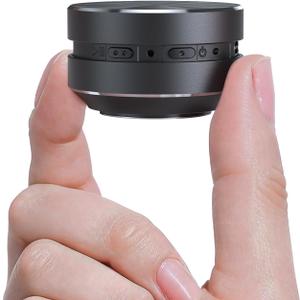 Docooler Bone Conduction Speaker, Mini Bone Conduction Portable Speaker, Small Speaker, Wireless Speaker Stereo Bass Sound Creative Portable Speaker, Built-in Mic Sound for Home,Outdoor (Black 2 Pack)