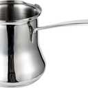 IMEEA Turkish Coffee Pot Arabic Coffee Pot Cezve Turkish Coffee Pot 18/10 Stainless Steel Greek Coffee Pot Briki Turkish Coffee Maker (16.9 Ounces)