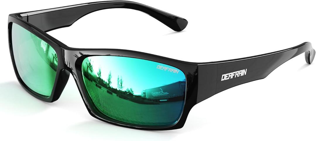 DEAFRAIN Kids Sunglasses Boys Girls Youth Polarized Unbreakable Flexible Sports Baseball Glasses for Teen Age 4-10