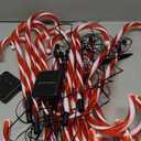 Outdoor Solar Christmas Led Candy Cane Lights Ip44 Waterproof Pathway Lamp for Christmas Decoration Battery Box (Solar) Number of Light Sources 20