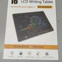 LCD Writing Tablet,16 Inch Colorful Screen Rechargeable Doodle Board Toddler Educational Toys for 3 4 5 6 Years Old Boys Girls Reusable Portable Drawing Tablet Christmas Toys Gifts for Kids (Blue)