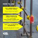 BearTOOLS Scaffold Tags - Safety Inspection Kit with Cable Ties - Danger Scaffold Status Warning Sign - Laminated 3 x 6 in, Pack of 25 - Weatherproof, Tear-Resistant - Red Tags