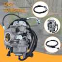 Carburetor for Honda Rancher 350 TRX350 Fourtrax 300 350 TRX300 TRX350 Foreman 400 450 TRX400 TRX450 ATV Air Filter Oil Filter Choke Cable Throttle Cable
