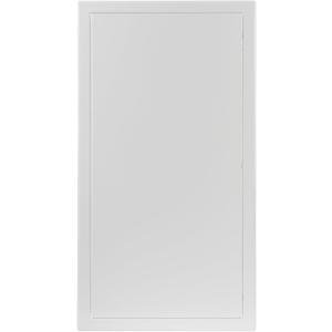 10" x 20" Inch Steel Access Panel (9.8x19.5) for Indoor Use - Opening Flap Cover Plate - Box Door Lock - Door Latch - Inspection Hatch - White Polymer Coating - Intended for Walls and Ceilings
