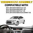Upgrade Aluminum Thermostat Housing Assembly Replacement for 2011-2016 Chevrolet Cruze 2012-2018 Sonic 2013-2020 Trax 1.6L 1.8L Replaces 902-033 25192228 55564890 55577284