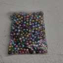 Multicolor Matte Metallic Acrylic Large Hole Beads 12mm with 5.7mm Hole, 400 Count