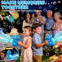 Zerhunt Dinosaur Bubble Machine for Toddler: Automatic Blower with Lights, Large 150ML Tank & Powerful Motor - Produces 15,000+ Colorful Bubbles/Min for Magical Party, Birthday