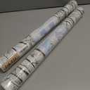 2 x Leaf Pattern Window Tint with Installation Tools, Blackout Window Cover, Sun Blocking Window Tint for Home (Full Blackout Opaque, 17.7'' x 78.7'')