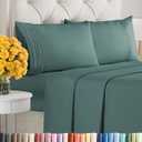 King Size 4 Piece Sheet Set - Ultra Soft & Cooling Bed Sheets - Fits 8 Inch to 16 inch Mattress - Wrinkle Free & Fade Resistant with Deep Pockets - Breathable, Comfy Hotel Luxury Bedding - Dusty Teal