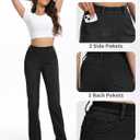 Women's Straight Leg Jeans Stretch Sweatpant Jeans Pull on High Waisted Comfort Soft Denim Pants (Black, XXL)
