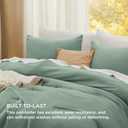 Bedsure Queen Comforter Set, Sage Green Soft Prewashed Bedding for All Seasons, 3 Pieces GentleSoft Bed Set, 1 Lightweight Comforter (90"x90") and 2 Pillowcases (20"x26")