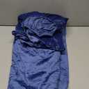 BEDELITE Velvet Fitted Sheet and Pillowcase Set, Luxury Soft Fuzzy Bottom Sheet with Reinforced Elastic Corner Straps, Deep Pocket up to 15 Inch, 1 Fitted Sheet and 1 Pillowcase (Twin XL, Navy Blue)