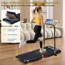 Portable Walking Pad Treadmill for Home Small with Incline and Handle Bar | 2026 Upgrade Electric Treadmill with Handle Bar and Incline, Mini Treadmills for Home 3.0HP, 350LBS, 0.6-7.6MPH