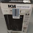 Igloo 3.2 Cu.Ft. Mini Fridge with Freezer - Single Door Compact Refrigerator with Glass Shelves for Homes, Dorms & Offices- Keep Snacks, Drinks & Frozen Foods Cool with Temperature Control Mini Fridge (Black)