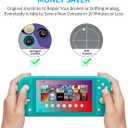 Joystick Replacement for Switch Lite 19 in 1 OEM Analog Stick Thumbstick Parts Repair Tool Kit Accessories with Y00 Triwing Screwdriver, Thumb Caps, Tweezers for OLED JoyCon Joy Con Controller