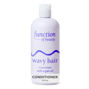 Function of Beauty Wavy Hair Conditioner - Sulfate-Free Conditioner for Natural Wavy Texture - Lightweight, Anti-Frizz, Strengthening & Hydrating with Argan Oil - Hair Care Products (11 Fl Oz (Pack of 1))
