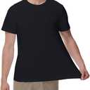 wirarpa Men's Cotton Undershirts Tee Short Sleeve Crew Neck Classic T-Shirt for Men 2 Pack (Gray, L)