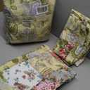 Greenland Home Blooming Prairie 100% Cotton Authentic Patchwork Reversible Quilt Set, 3-Piece Full/Queen