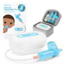 Frida Baby Electric NoseFrida Pro Nasal Aspirator for Baby, Hospital Grade Suction, Nose Sucker for Baby & Toddler, Nasal Aspirator for Congestion Relief, 5 Suction Levels, 2 Tips, Cordless with Case, White