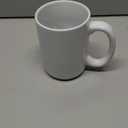 Smilatte 16 OZ Porcelain Coffee Mugs, Classic Blank Ceramic Cup with Large Handle for Tea Latte Cappuccino, Set Of 4, White