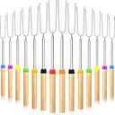 40 Pack 32 Inch Marshmallow Roasting Sticks Bulk, Smores Skewers for Fire Pit Kit, Hot Dog Camping Skewers Accessories Campfire Marshmellow Extendable Forks Bbq Tools Smores Sticks