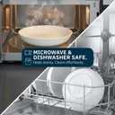 Corelle 4-Pc Versa Bowls for Pasta Salad and More, Service for 4, Durable and Eco-Friendly 30-Oz, Compact Stack Bowl Set, Microwave and Dishwasher Safe, White