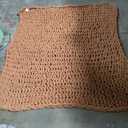 Bigacogo Chunky Knit Throw Blanket for Couch, 130 x 160cm, 100% Hand Knitted with Thick Jumbo Chenille Yarn, Cozy Soft Large Rope Knot Cable Crochet Blankets for Sofa Bed Living Room, Caramel,  MIULEE 26 x 26 in Decorative Pillow Covers for Couch Bed Set of 2 Textured Boucle Neutral Throw Pillow Covers Brown Tobacco Accent Solid Vintage Pillowcases Sofa Living Room Home Decor