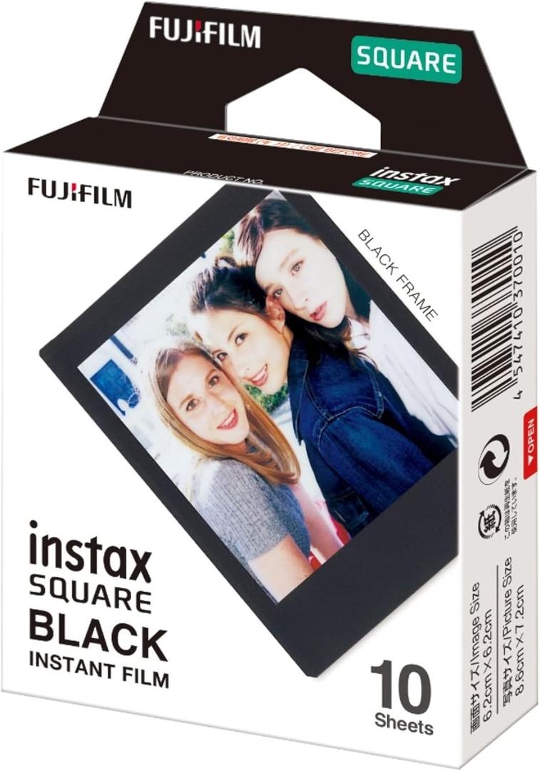 Fujifilm Instax Square Black Film - 10 Exposures