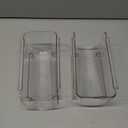 2 Pack Bottle Rack, Fridge Organizer Bottle Rack, Stackable Wine Rack Plastic Bottle Holder (2)