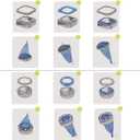 9 pcs Universal Cat Litter Refills Bag Litter Refills Compatible with Your Litter Refill Cartridge for Litter Genie +Disposable Cap Included